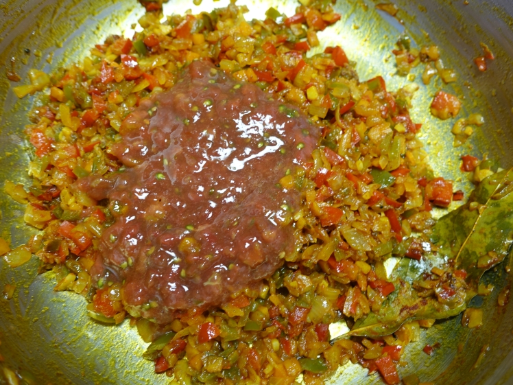 trigo sarraceno con verduras y pollo de corral